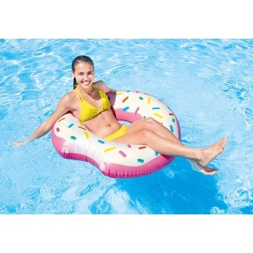 Donut géant 1.07x0.99m fraise