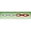 Chaîne plastique blc/rge Ø8mm L2m00