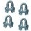 Serre Câble INOX Etrier Ø3/4mm (Par 4)